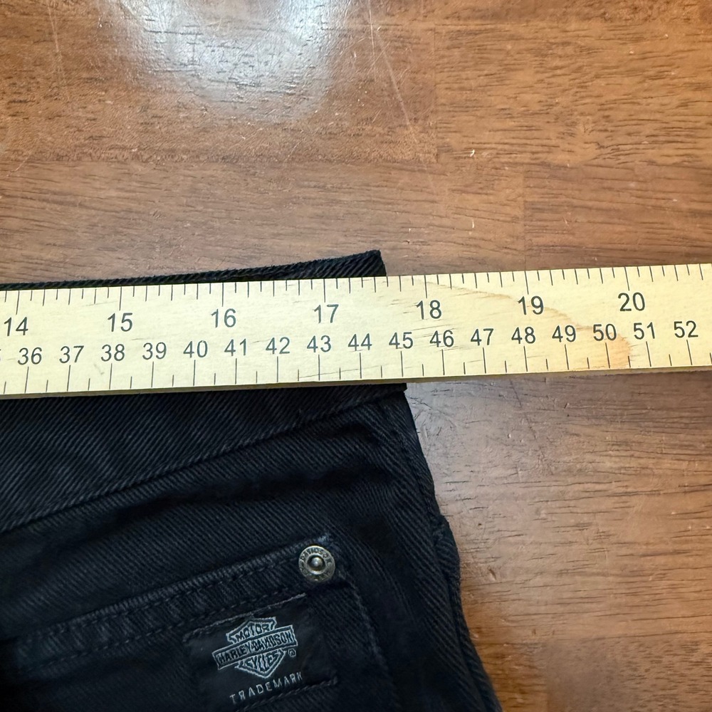 Harley Davidson Relaxed Jeans Mens 36x32 Black Vintage Made in USA 100% Cotton - Picture 8 of 12